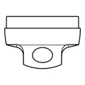 Button - 3425786039 Knob Oven White En2 [Electrolux Aeg]